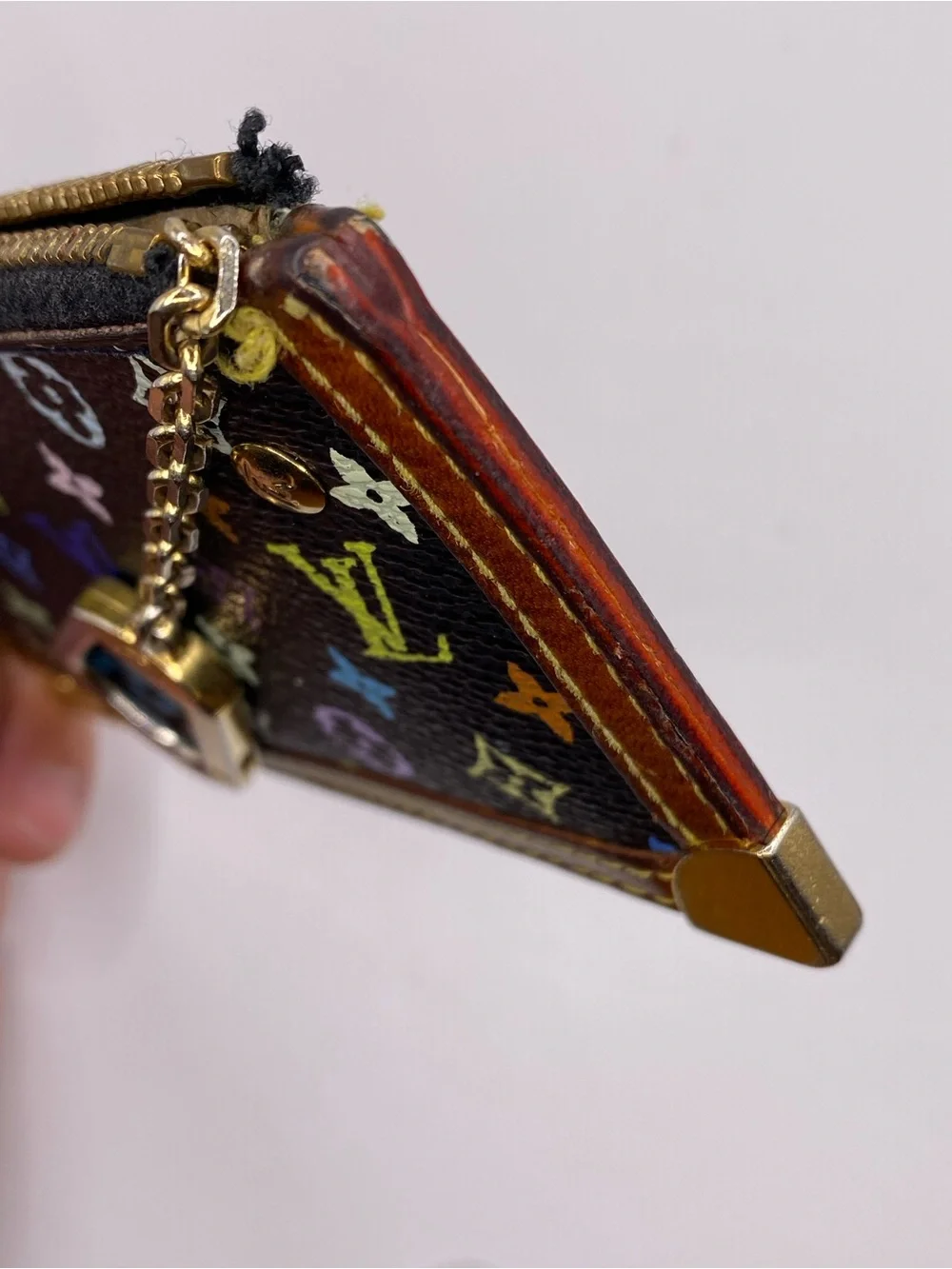 Louis Vuitton x Murakami Multicolor Noir Pouchette Cles
